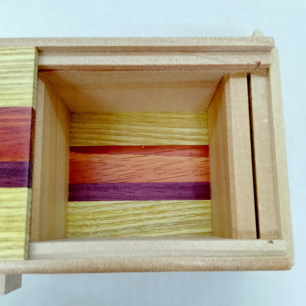 Natural Wood Ichimatsu Puzzle Box - 12 steps - Brain Spice