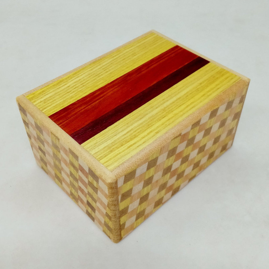 Natural Wood Ichimatsu Puzzle Box - 12 steps - Brain Spice
