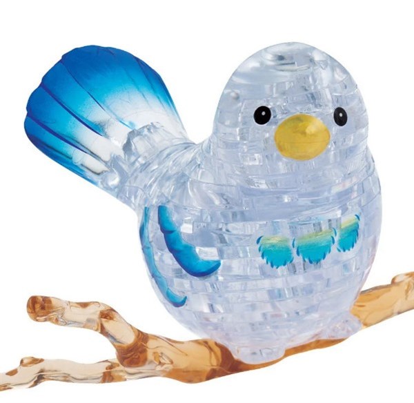 Crystal Puzzle Clear Bird - 3D Jigsaw - Brain Spice