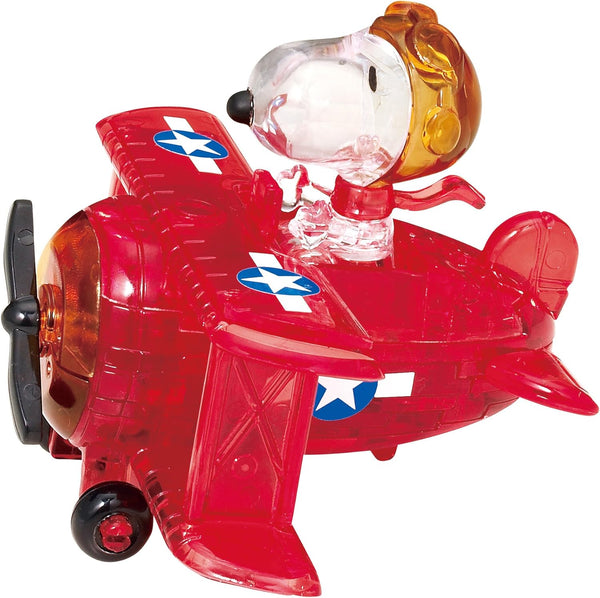 Crystal Snoopy Flying Ace Puzzle - 3D Jigsaw - 39pc - Brain Spice