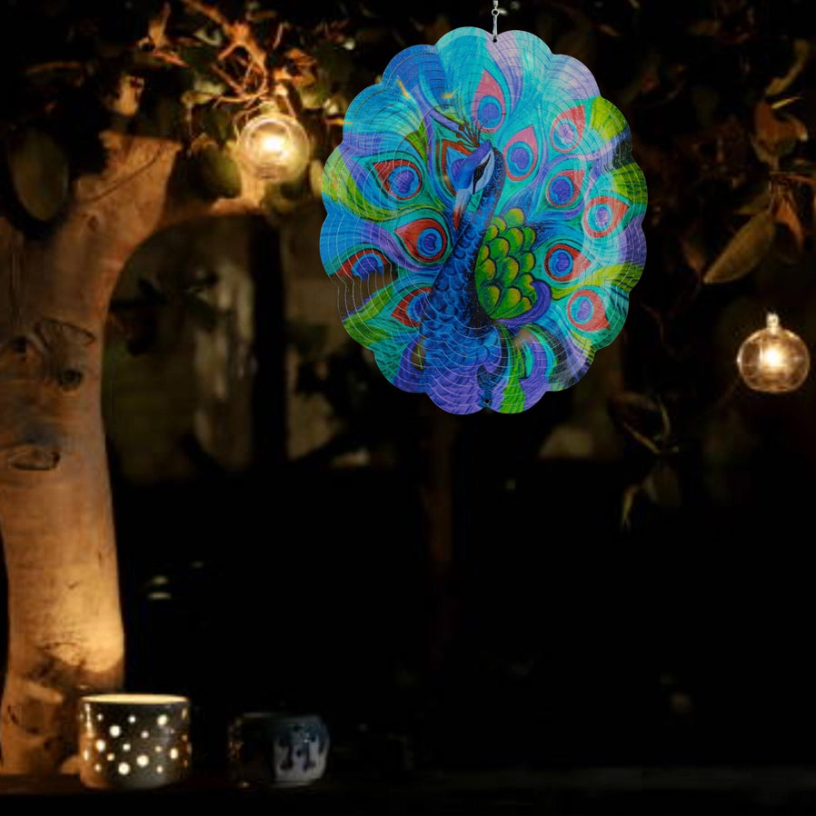 Peacock Wind Spinner - Brain Spice