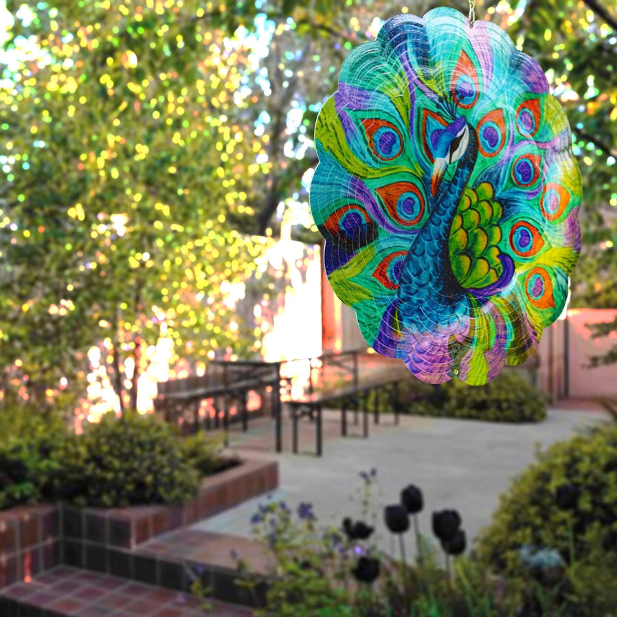 Peacock Wind Spinner - Brain Spice