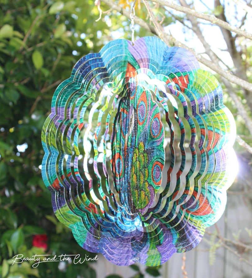 Peacock Wind Spinner - Brain Spice