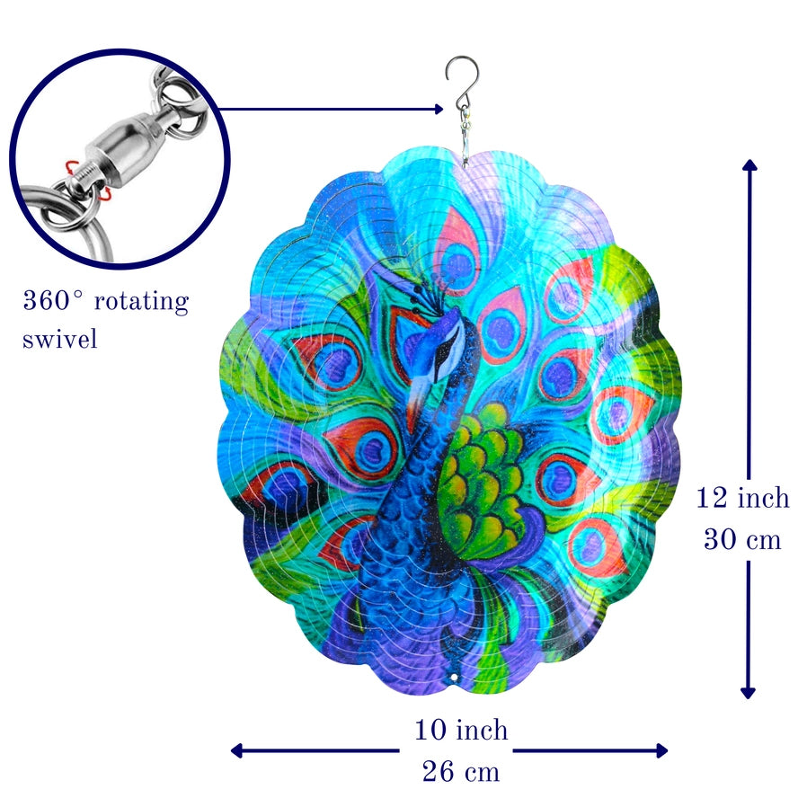Peacock Wind Spinner - Brain Spice