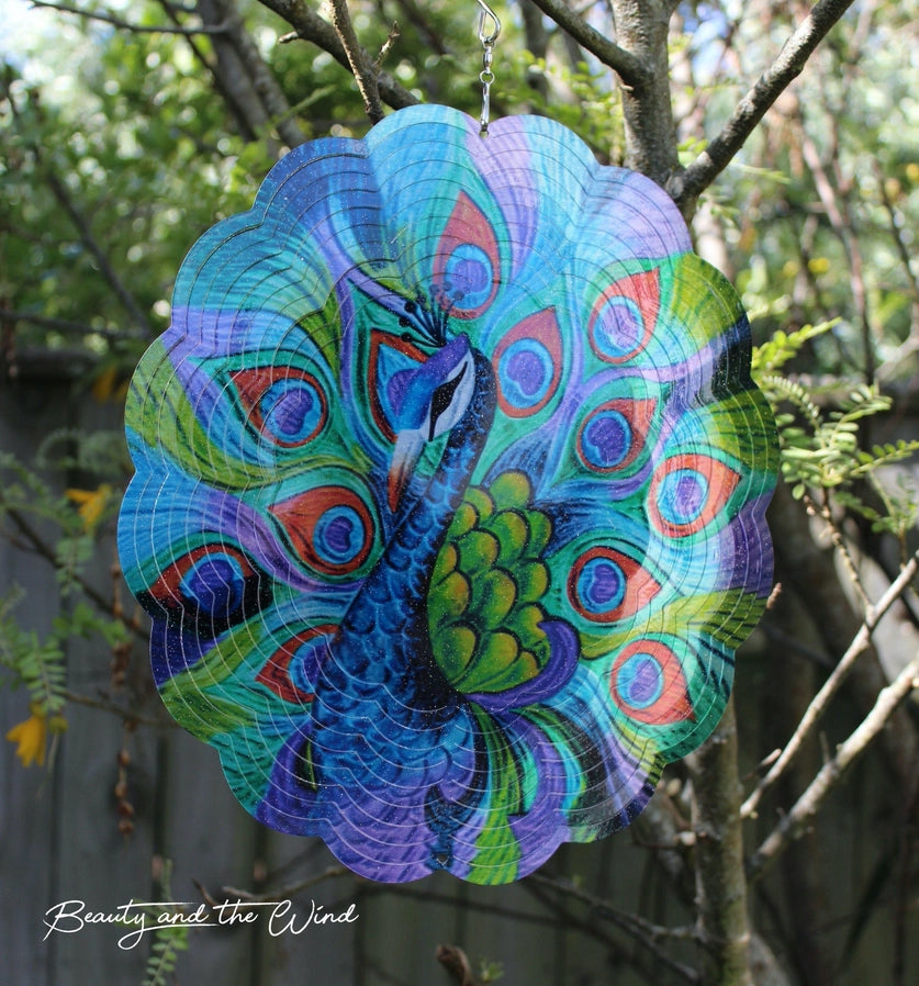 Peacock Wind Spinner - Brain Spice
