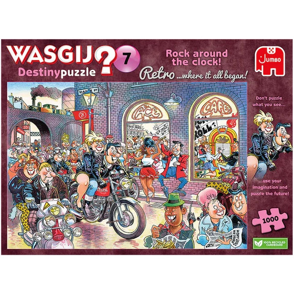 Retro Destiny 7 - Rock Around the Clock - Wasgij - 1000pc - Brain Spice