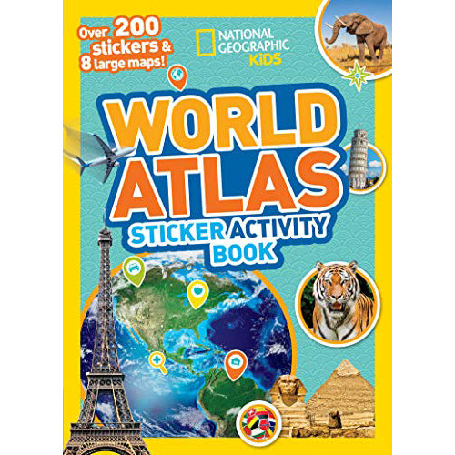 World Atlas Sticker Activity Book - Brain Spice