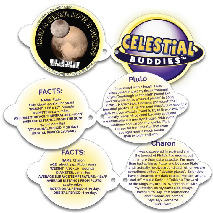 Celestial Buddies - Pluto and Charon Double Pack - Brain Spice