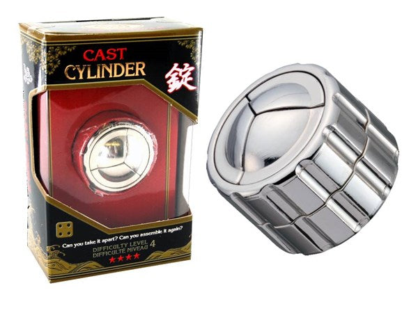 Cylinder L4 - Huzzle Cast Puzzle - Brain Spice