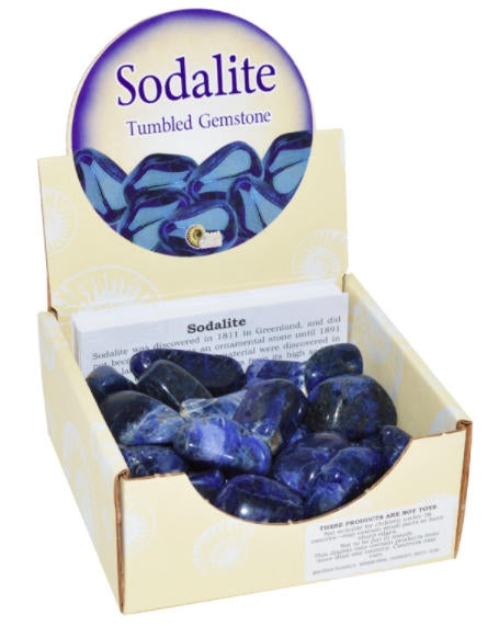 Sodalite Tumbled Stone - Brain Spice