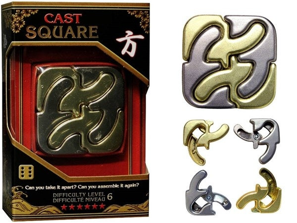Square L5 - Huzzle Cast Puzzle - Brain Spice
