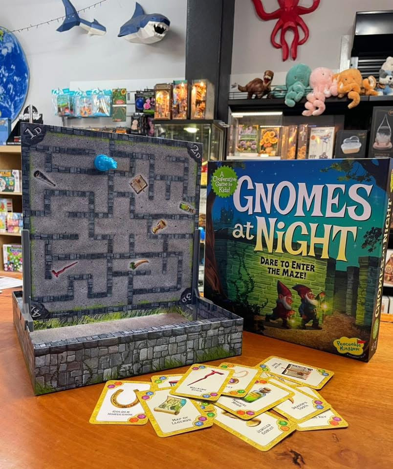 Gnomes at Night. A Cooperative Game for Kids, Where Gnomes Move as if by Magic!