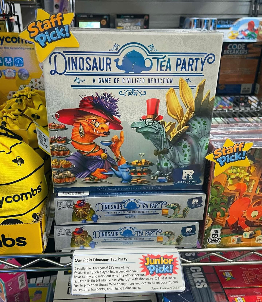 Dinosaur Tea Party. Like Guess Who, But Better. And it’s Kid-Approved!