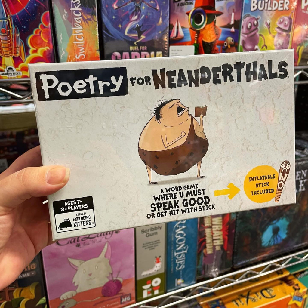 Poetry for Neanderthals. Game is Fun. We Play Now. No Need Rules.