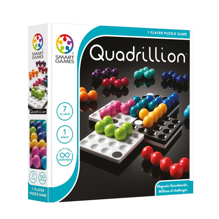 Quadrillion Puzzle Game Review:  Encourages problem solving, concentration, and mindfulness for all ages - and it's fun!