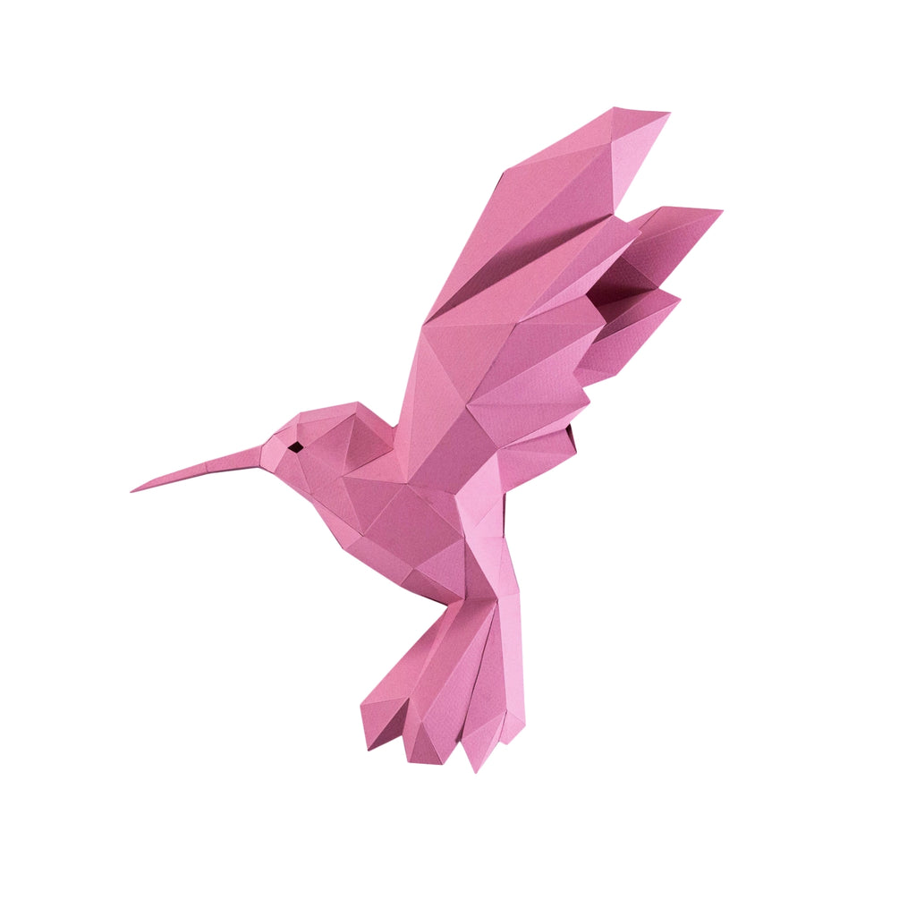 Papercraft world, origami models, 3D paper art, Brain Spice, hummingbirds