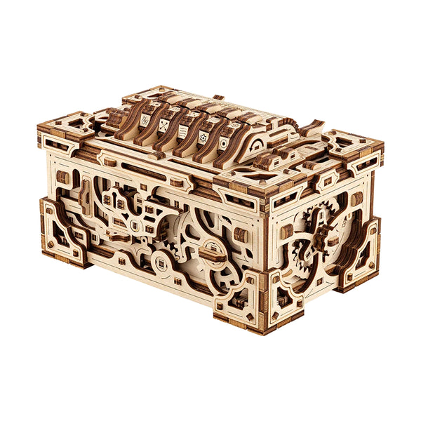 Enigma Chest - Wooden 3D Mechanical Model Kit - Brain Spice