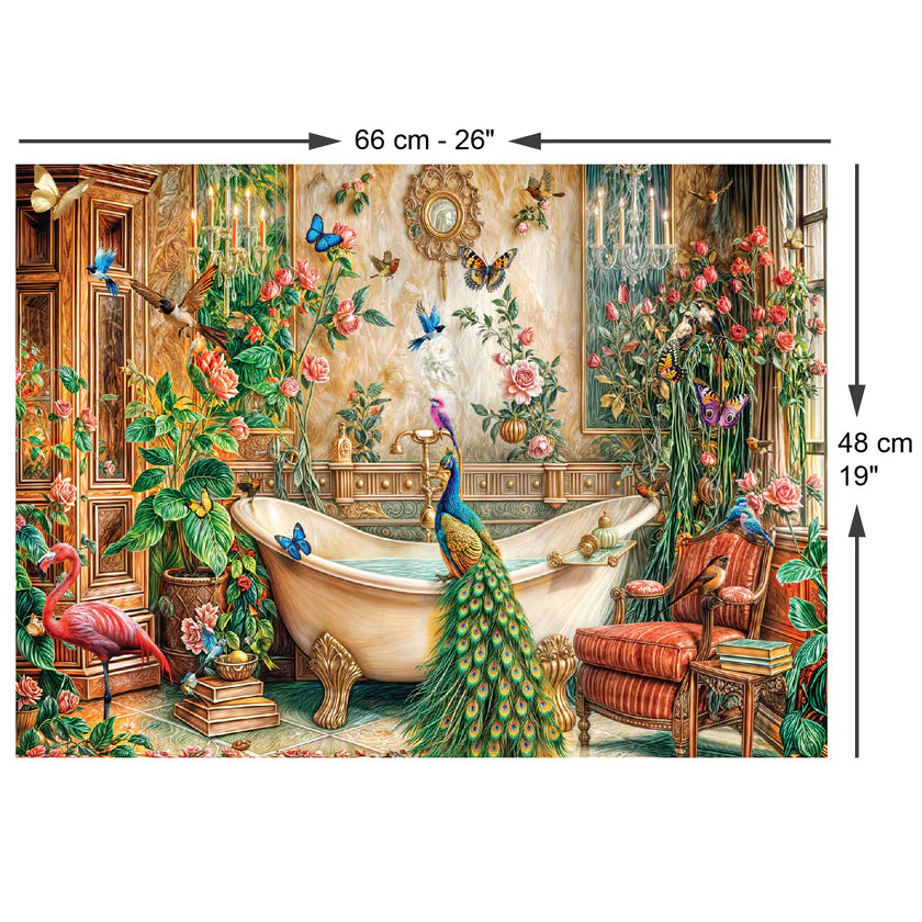 1000P Peacock - Jigsaw 1000pc - Brain Spice