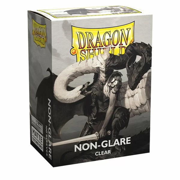 100 Card Sleeves - Dragon Shield Clear MATTE - Brain Spice