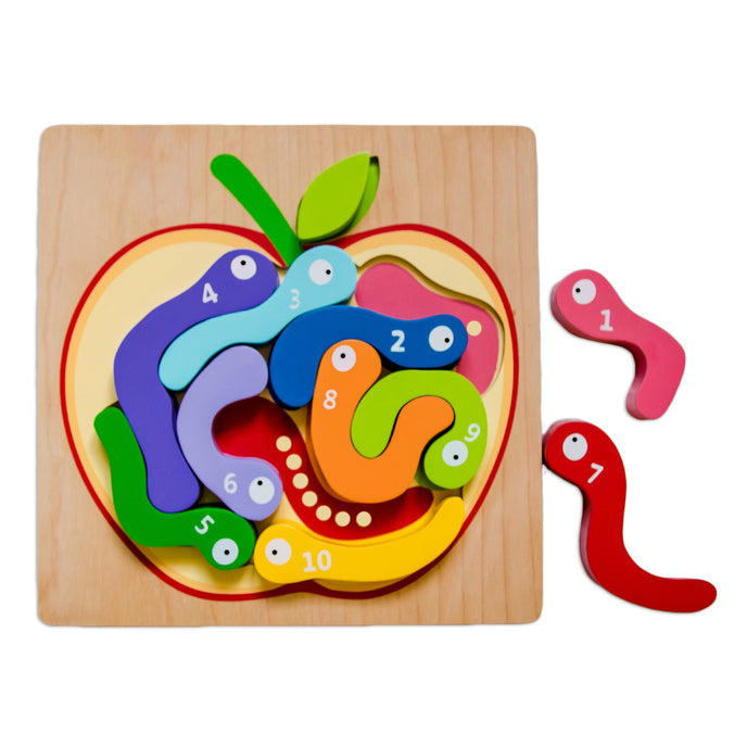 123 Worm Puzzle - Brain Spice
