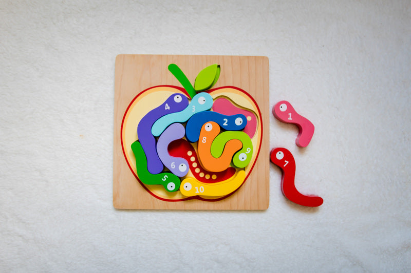 123 Worm Puzzle - Brain Spice