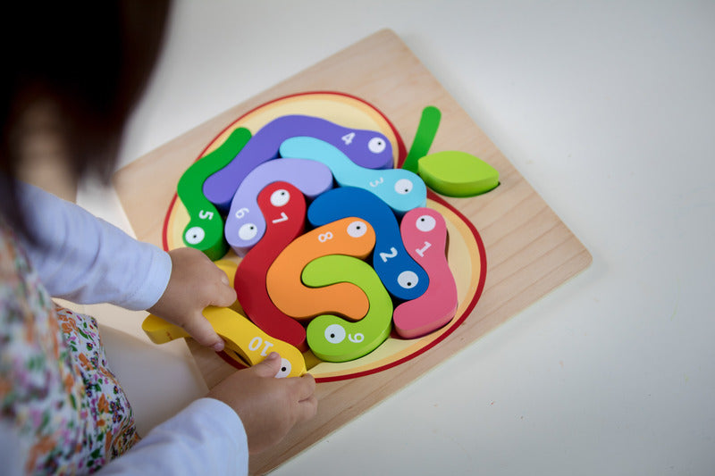 123 Worm Puzzle - Brain Spice