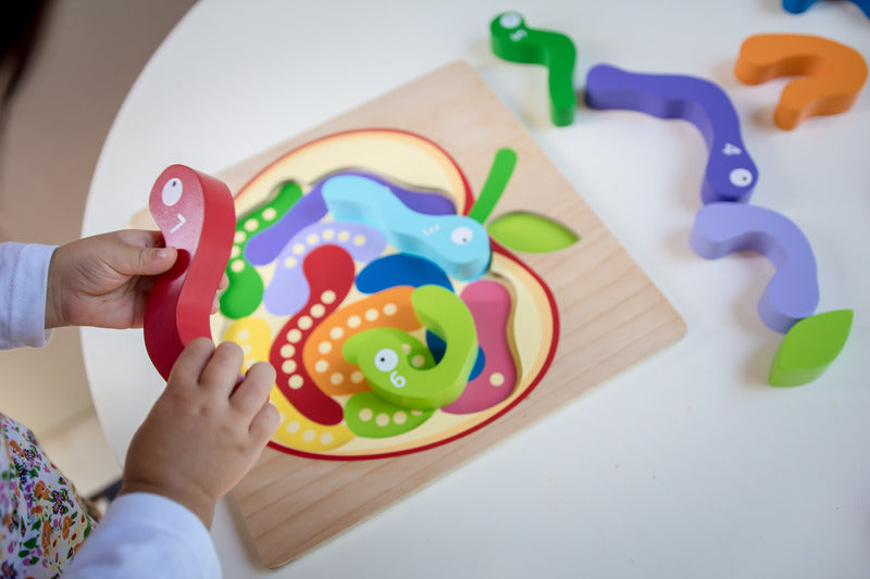 123 Worm Puzzle - Brain Spice
