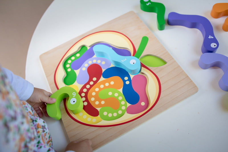 123 Worm Puzzle - Brain Spice