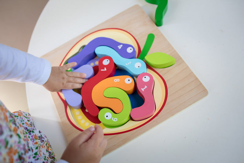 123 Worm Puzzle - Brain Spice