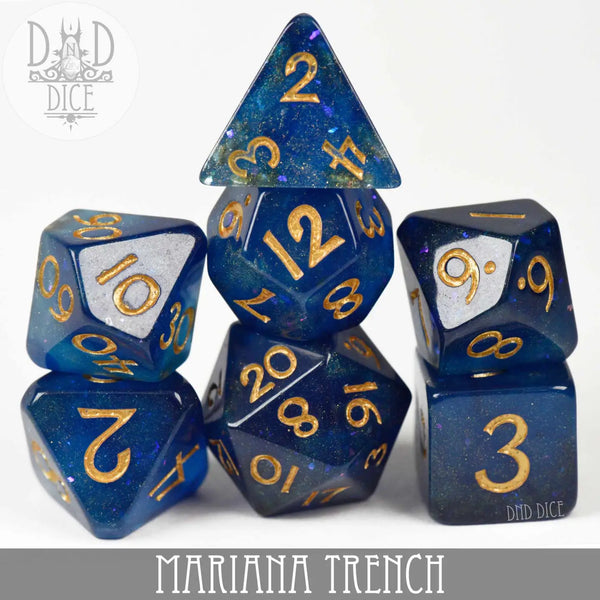 Mariana Trench - 7-Dice Set - Brain Spice