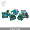 Vaporwave - Handmade Dice - 7-Dice Set - Brain Spice