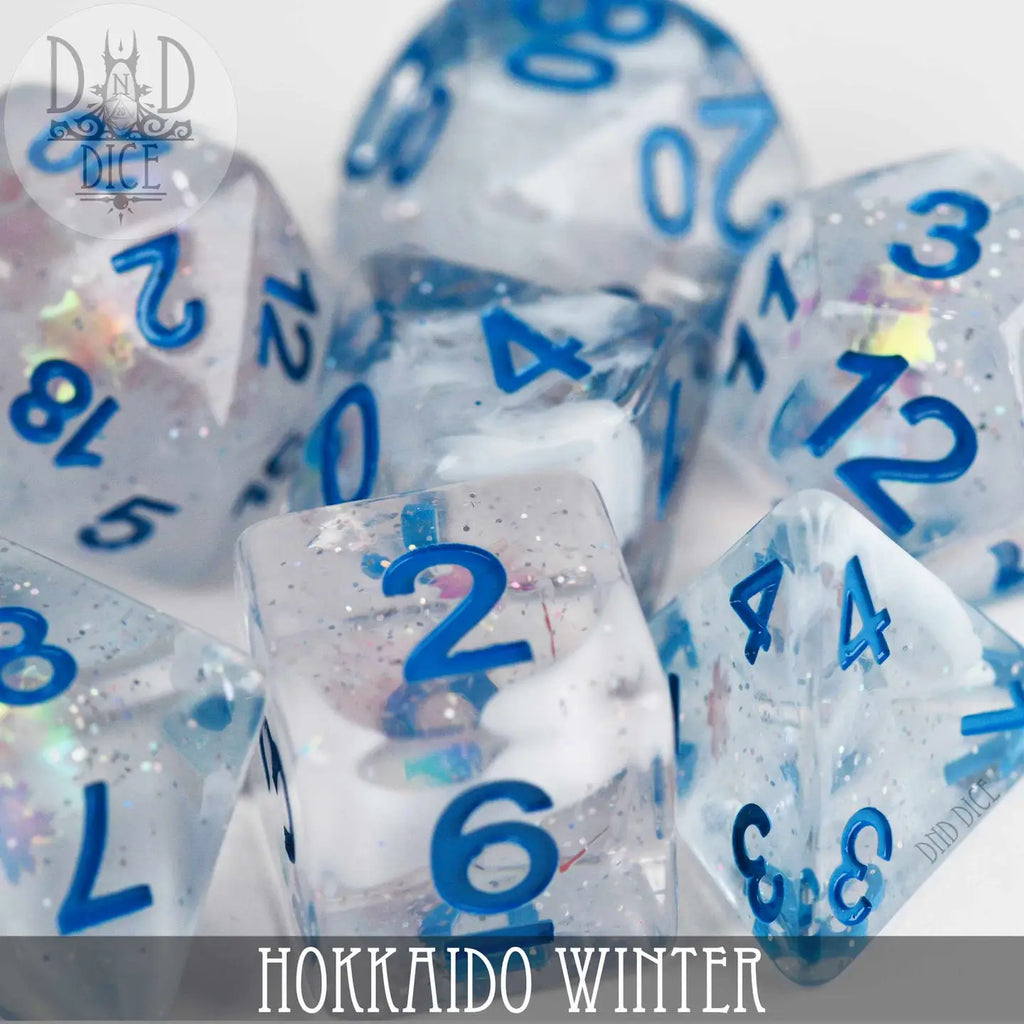 Hokkaido Winter - 7-Dice Set - Brain Spice