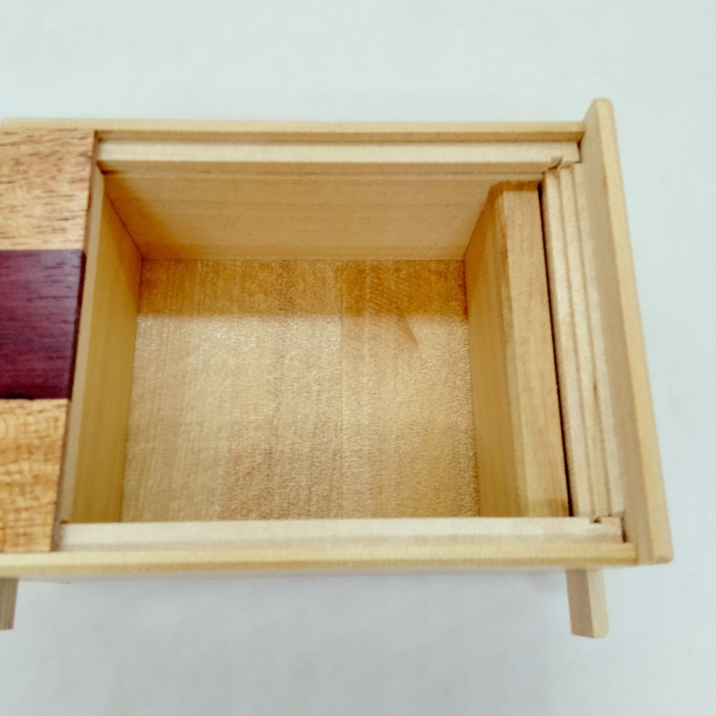 Natural Wood Himitsu-bako Puzzle Box 21 steps - Brain Spice