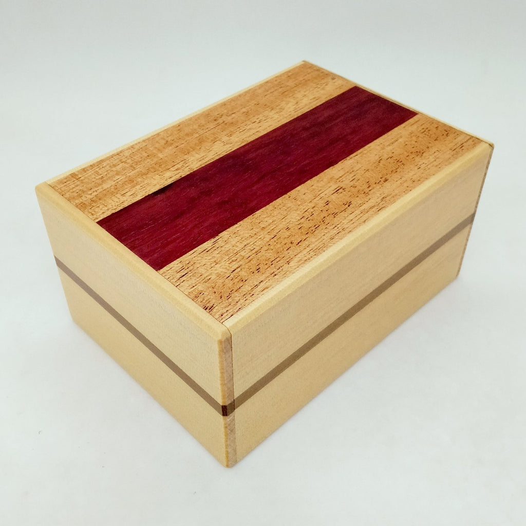 Natural Wood Himitsu-bako Puzzle Box 21 steps - Brain Spice