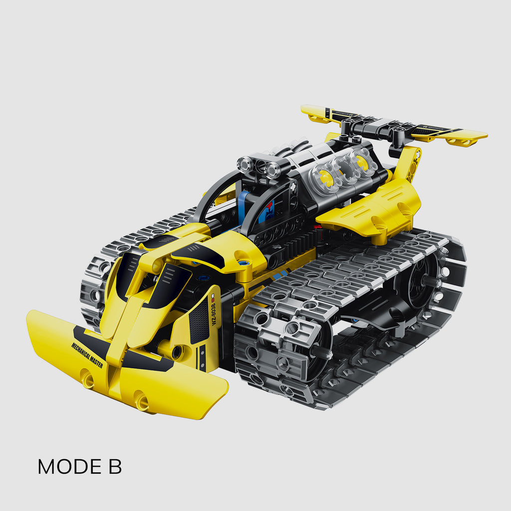 2.4G R/C & APP Crawler Bulldozer 3-in-1 - 452pcs - Brain Spice