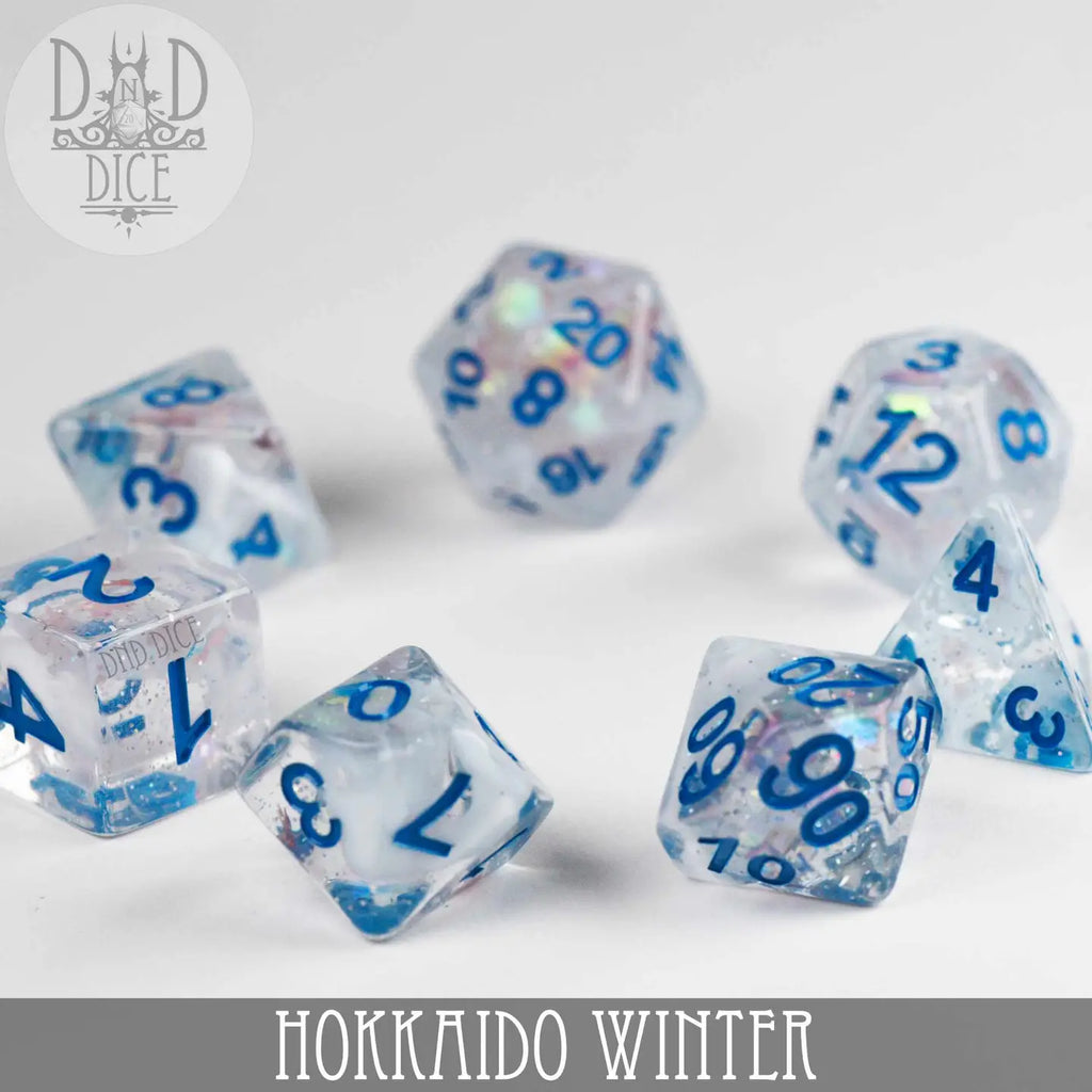 Hokkaido Winter - 7-Dice Set - Brain Spice