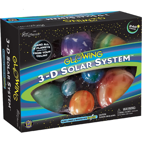 Glowing 3-D Solar System - Brain Spice