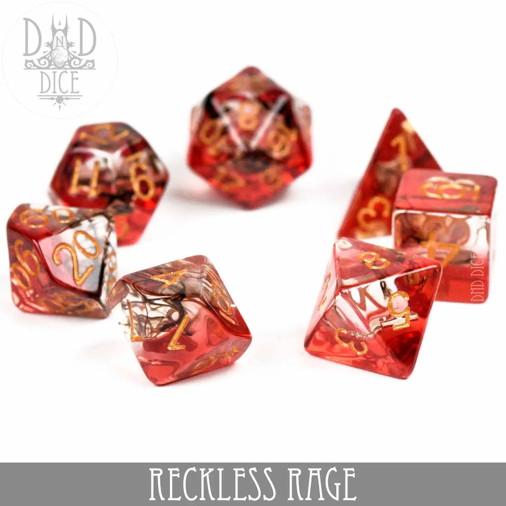 Reckless Rage - 7-Dice Set - Brain Spice