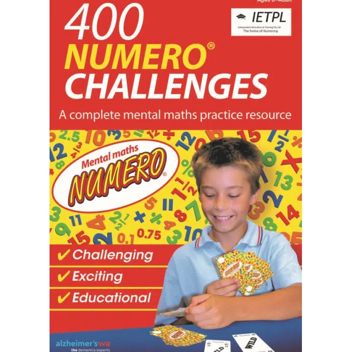 400 Numero Challenges Book - Brain Spice