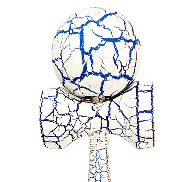 White and Blue - Bahama Kendama Full Crackle Collection
