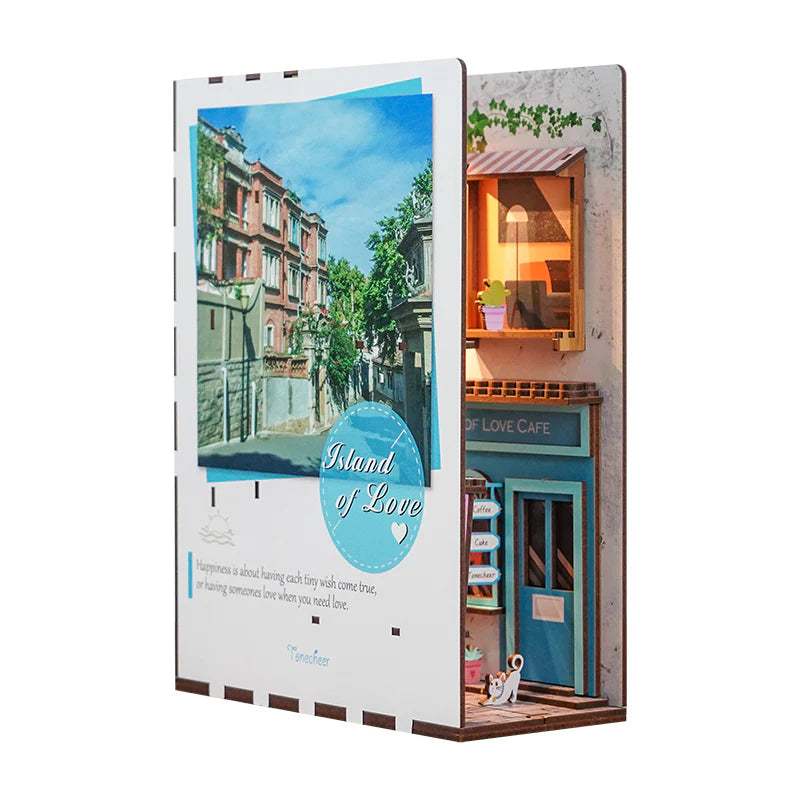 Island of Love - Miniature House Book Nook Kit - Brain Spice