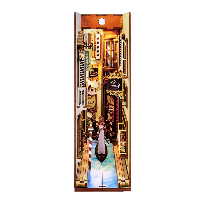 Travel in Venice - Miniature House Book Nook Kit - Brain Spice