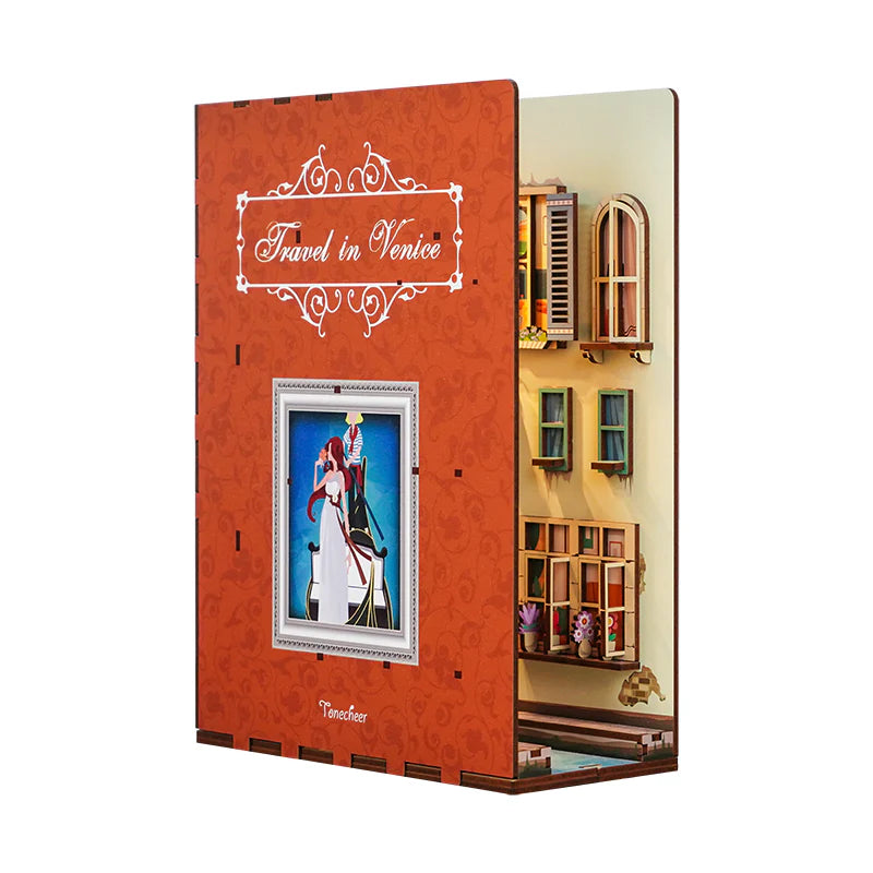 Travel in Venice - Miniature House Book Nook Kit - Brain Spice
