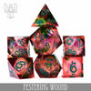 Festering Wound - Handmade Dice - 7-Dice Set - Brain Spice