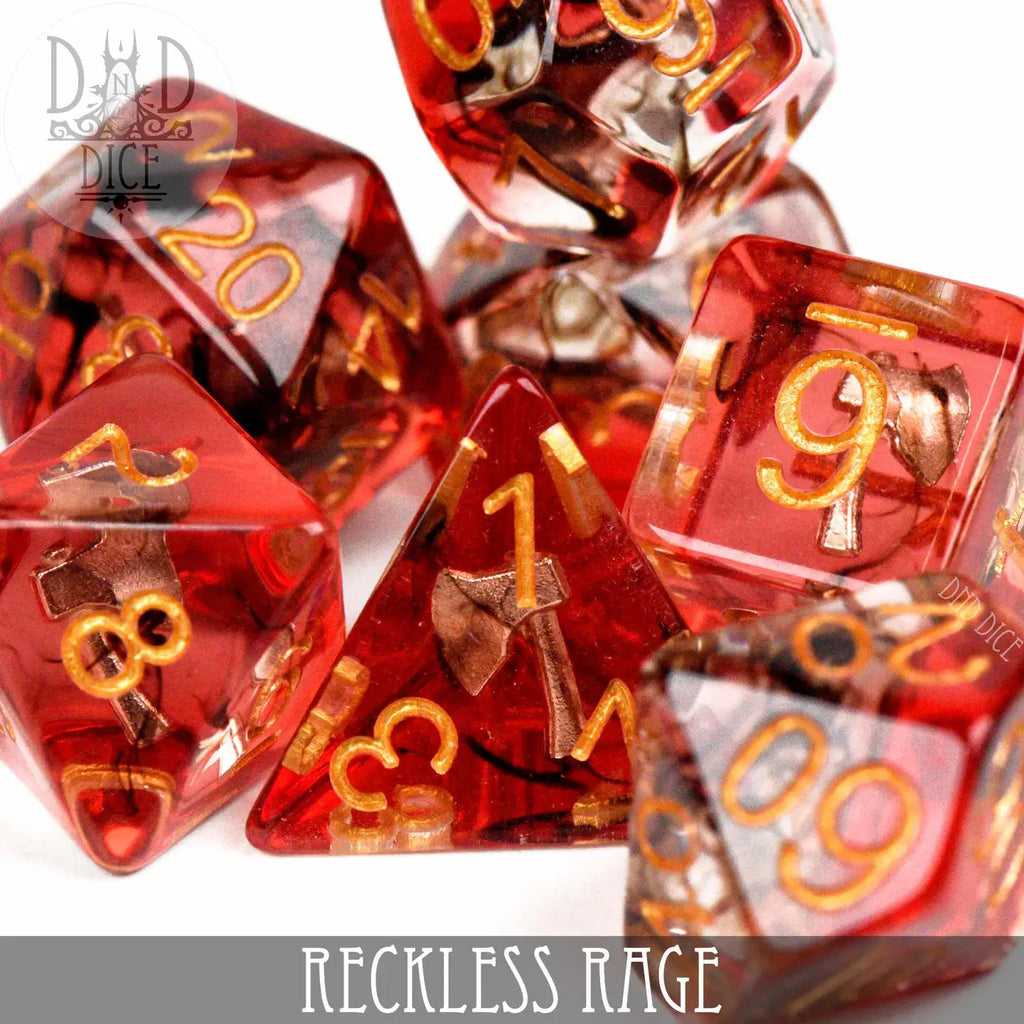 Reckless Rage - 7-Dice Set - Brain Spice