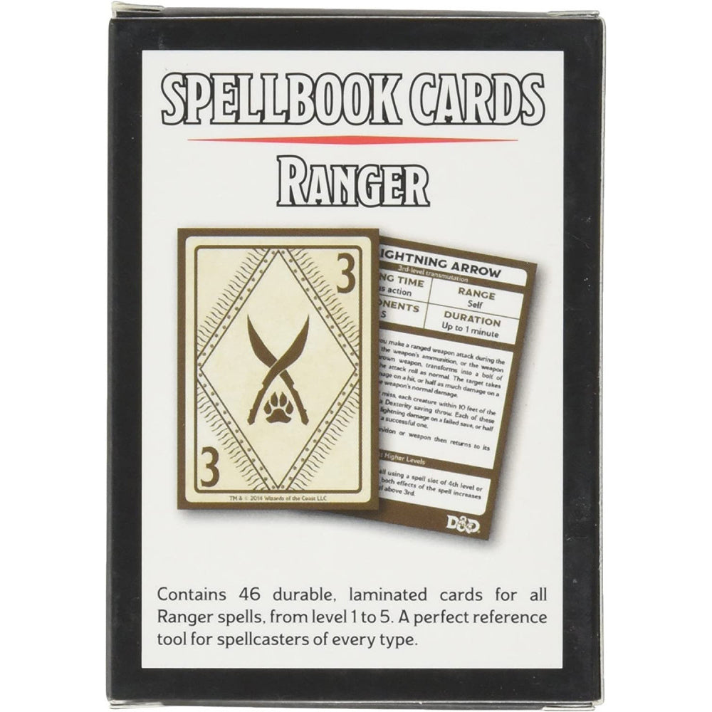 Ranger Deck - D&D Spellbook Cards  (46 Cards) - Brain Spice