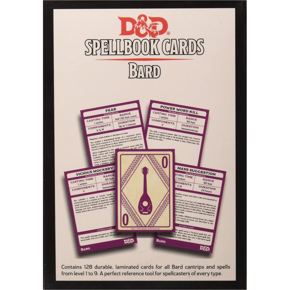 Bard Deck - D&D Spellbook Cards - Brain Spice