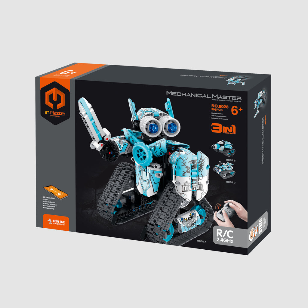 APP Programmable Robot Stunt Car 3-in-1 - 398pcs - Brain Spice