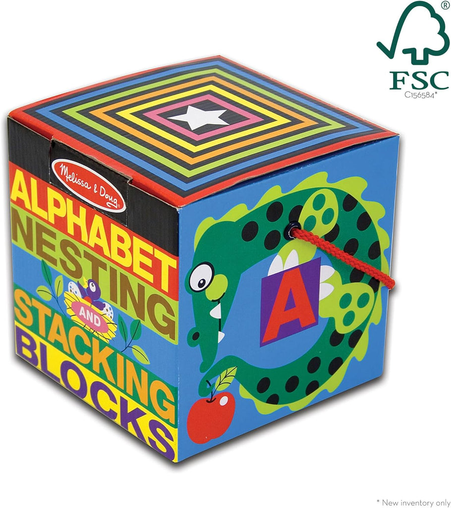 Alphabet Nesting & Stacking Blocks - Brain Spice