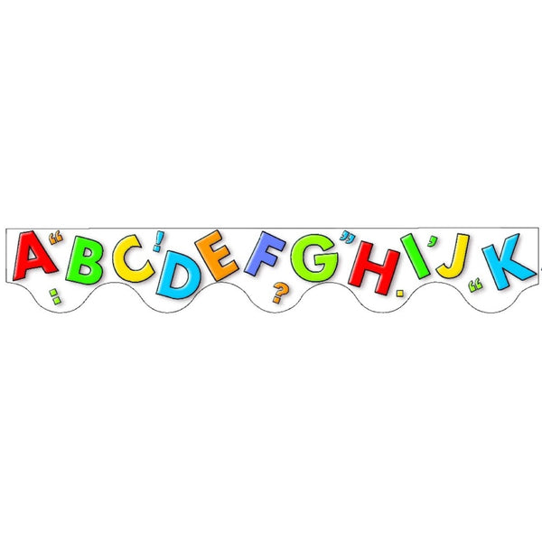 Alphabet - Scalloped Border - Brain Spice